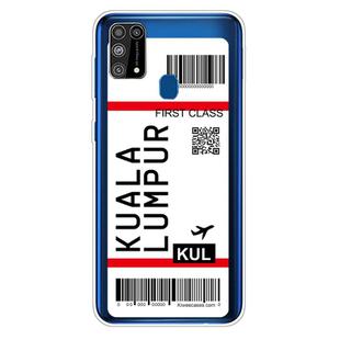 For Samsung Galaxy M31 Boarding Pass Series TPU Phone Protective Case(Kuala Lumpur)