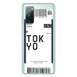 For Samsung Galaxy S20 FE Boarding Pass Series TPU Phone Protective Case(Tokyo)