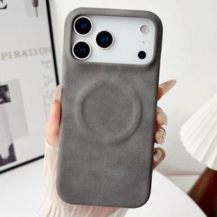 For iPhone 17 Pro Max Skin Feel Sheepskin MagSafe Magnetic Phone Case(Grey)