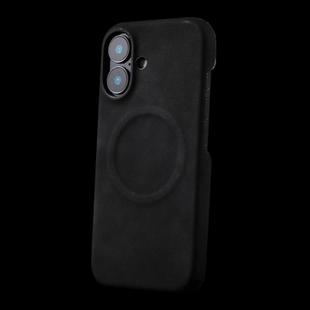 For iPhone 17 Skin Feel Sheepskin MagSafe Magnetic Phone Case(Black)