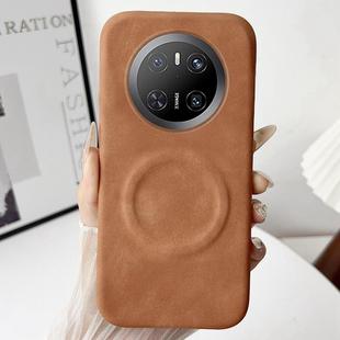 For Huawei Mate 70 Skin Feel Sheepskin MagSafe Magnetic Phone Case(Yellow)