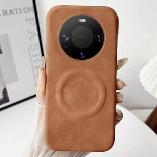 For Huawei Mate 60 Skin Feel Sheepskin MagSafe Magnetic Phone Case(Yellow)