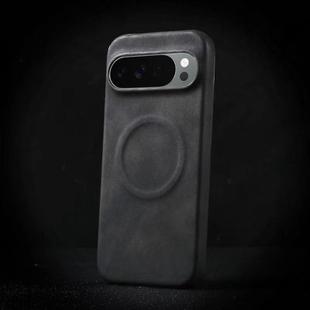 For Google Pixel 10 / Pixel 10 Pro Skin Feel Sheepskin MagSafe Magnetic Phone Case(Black)