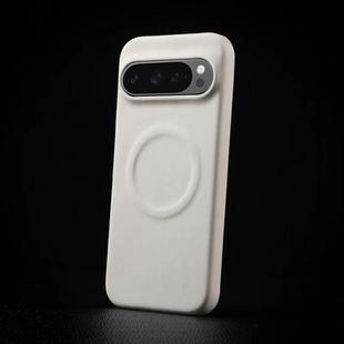 For Google Pixel 9 Pro XL Skin Feel Sheepskin MagSafe Magnetic Phone Case(White)
