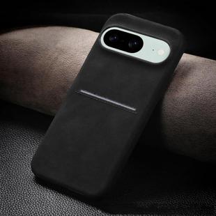 For Google Pixel 8 Skin Feel Sheepskin Card Slot Phone Case(Black)