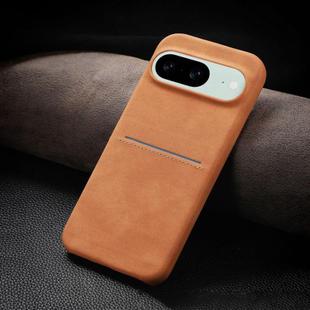 For Google Pixel 8 Skin Feel Sheepskin Card Slot Phone Case(Yellow)