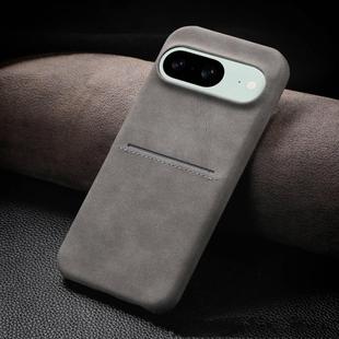 For Google Pixel 8 Skin Feel Sheepskin Card Slot Phone Case(Grey)
