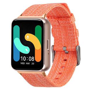 18mm xDfind Nylon Canvas Watch Band(Orange)