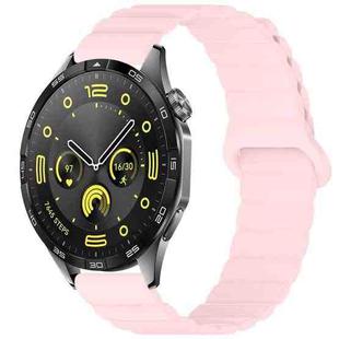 22mm xDfind Loop Magnetic Glossy Silicone Watch Band(Pink)