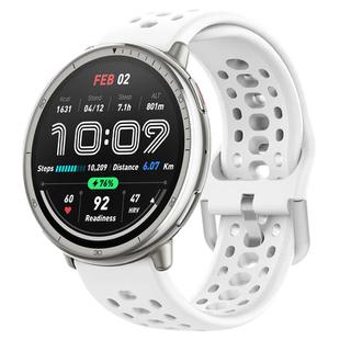 20mm xDfind Silver Buckle Silicone Sport Watch Band(White)