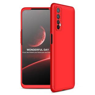 For OPPO Realme 7 GKK Three Stage Splicing Full Coverage PC Protective Case(Red)