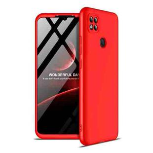 For Xiaomi Redmi 9C GKK Three Stage Splicing Full Coverage PC Protective Case(Red)