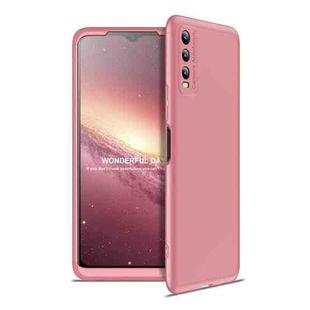 For vivo Y20 GKK Three Stage Splicing Full Coverage PC Protective Case(Rose Gold)