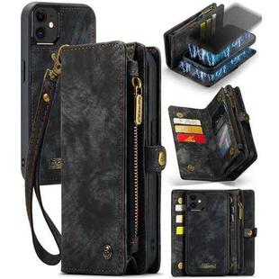 For iPhone 12 mini CaseMe-008 Detachable Multifunctional Wallet Leather Phone Case (Black)