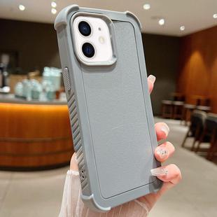 For iPhone 11 Solid Color TPU Hybrid PC Shockproof Phone Case(Grey)