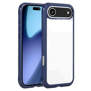For iPhone 17 Air Solid Color Edge Transparency Acrylic TPU Phone Case(Royal Blue)