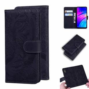 For Xiaomi Redmi 7 / Y3 (Indian Version) Tiger Embossing Pattern Horizontal Flip Leather Case with Holder & Card Slots & Wallet(Black)