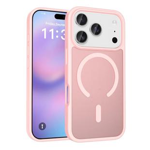 For iPhone 17 Pro Skin Feel TPU Hybrid PC MagSafe Phone Case(Pink)