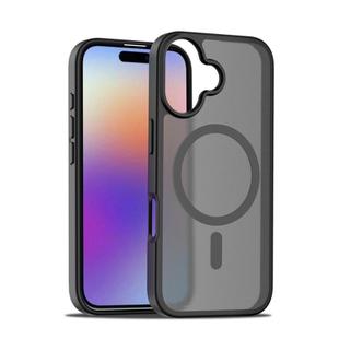 For iPhone 17 Skin Feel TPU Hybrid PC MagSafe Phone Case(Black)