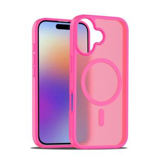 For iPhone 17 Skin Feel TPU Hybrid PC MagSafe Phone Case(Rose Red)