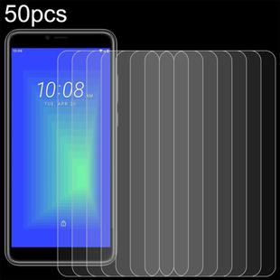 For HTC Wildfire E6 50pcs 0.26mm 9H 2.5D Tempered Glass Film