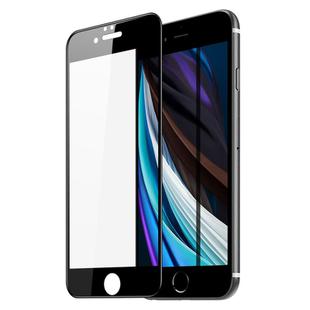 For iPhone SE 2022 / SE 2020 / 8 / 7 DUX DUCIS 0.33mm 9H Medium Alumina HD Tempered Glass Full Film(Black)