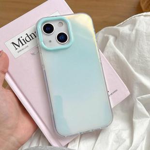 For iPhone 14 Plus Large Camera Frame Vibrant Jelly Color TPU + IMD Phone Case(Blue)