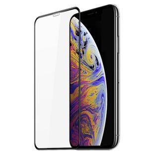 For iPhone XS / X DUX DUCIS 0.33mm 9H Medium Alumina HD Full Screen Tempered Glass Film(Black)