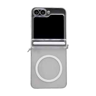 For Samsung Galaxy Z Flip6/7 FE Side Buckle Axis Transparent MagSafe Phone Case