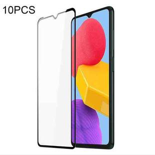 10 PCS For Samsung Galaxy M13 4G DUX DUCIS 0.33mm 9H Medium Alumina HD Full Screen Tempered Glass Film (Black)