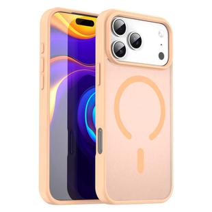 For iPhone 17 Pro Max Fanying Series PC Hybrid TPU Translucent Frosted MagSafe Phone Case(Rouge Powder)