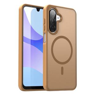 For Samsung Galaxy A26 5G Fanying Series PC Hybrid TPU Translucent Frosted MagSafe Phone Case(Desert Gold)