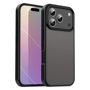 For iPhone 17 Pro Fanying Series PC Hybrid TPU Translucent Frosted Phone Case(Translucent Black)
