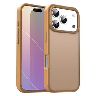 For iPhone 17 Pro Fanying Series PC Hybrid TPU Translucent Frosted Phone Case(Desert Gold)
