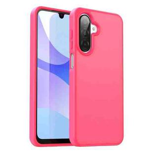 For Samsung Galaxy A26 5G Fanying Series PC Hybrid TPU Translucent Frosted Phone Case(Rose Red)