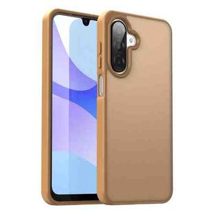 For Samsung Galaxy A26 5G Fanying Series PC Hybrid TPU Translucent Frosted Phone Case(Desert Gold)