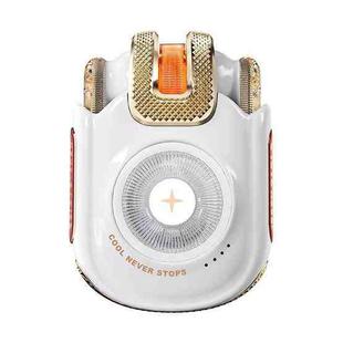 Q12 Semi-in-ear Bluetooth 5.4 Earphones Mobile Phone Remote Control Take Photos Watch Videos(Gold)