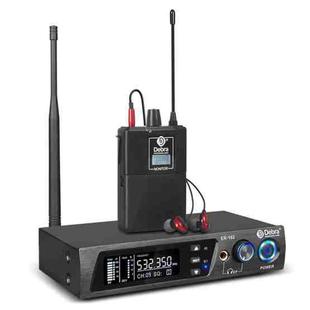 DEBRA ER-102 Professional Stage Wireless Audio Return Monitoring System with One Transmitter(US Plug)
