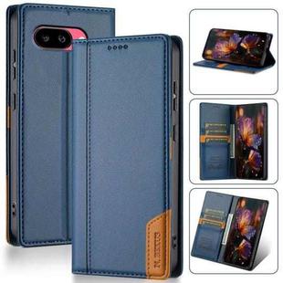 For Google Pixel 9a N.BEKUS P3 RFID Stitching Magnetic Flip Leather Phone Case(Blue)
