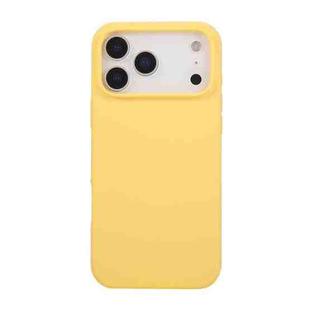 For iPhone 17 Pro Max Liquid Silicone Phone Case(Yellow)