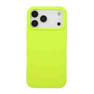 For iPhone 17 Pro Max Liquid Silicone Phone Case(Brilliant Green)