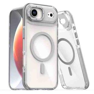 For iPhone 17 Air Dual-Color Clear Acrylic Hybrid TPU MagSafe Phone Case(Grey)