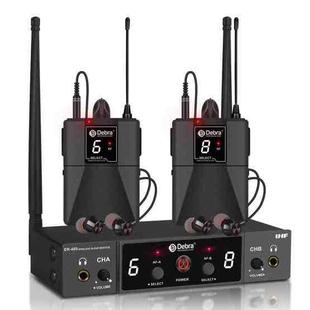 DEBRA ER-480 Professional Stage Wireless Audio Return Monitoring System with Two Receivers(EU Plug)