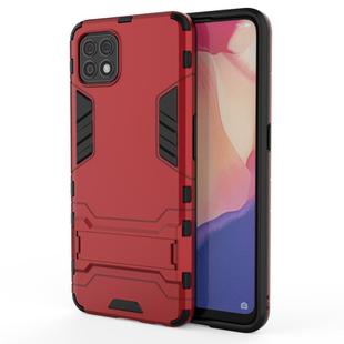 For OPPO Reno4 SE PC + TPU Shockproof Protective Case with Holder(Red)