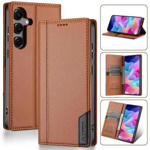 For Samsung Galaxy A16 5G / 4G N.BEKUS P3 RFID Stitching Magnetic Flip Leather Phone Case(Brown)