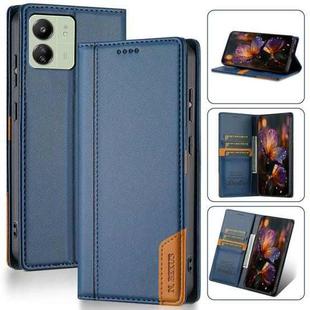 For Redmi 13C 4G / 5G / Poco C65 N.BEKUS P3 RFID Stitching Magnetic Flip Leather Phone Case(Blue)