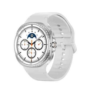 HD8C 1.43 inch BT5.4 Rotate Dial Smart Watch, Support Bluetooth Call / Sleep / Blood Oxygen / Heart Rate / Blood Pressure Health Monitor(White)