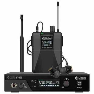 DEBRA ST-102 Professional Stage Wireless Audio Return Monitoring System with One Receivers(UK Plug)