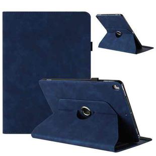 For iPad 10.2 2020 / 2019 / 10.5 2019 Solid Color Rotation Holder Leather Smart Tablet Case(Blue)