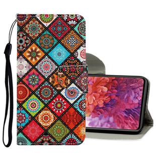 For Samsung Galaxy S20 FE 5G / S20 Lite Colored Drawing Pattern Horizontal Flip Leather Case with Holder & Card Slots & Wallet(Ethnic Style)